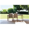 Outdoor extensible dining table with teak top - Timber