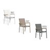 Outdoor stackable chair with teak details - Timber