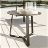 Outdoor round coffee table in aluminium - Touch