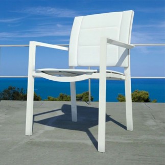 Outdoor stackable chair in fabric - Touch