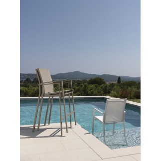 Outdoor stackable bab stool in fabric - Maiorca