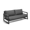 Outdoor sofa in aluminium with teak details - Alabama