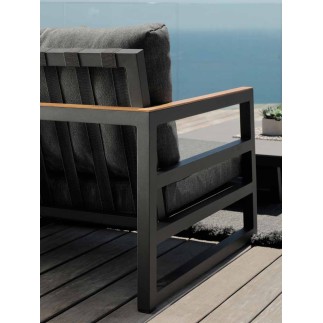 Outdoor armchair in aluminium - Alabama - ISA Project