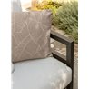 Outdoor Armchair in Wood and Fabric - Alabama iroko