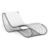 Sun lounger in steel - Breeze