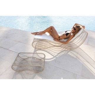 Sun lounger in steel Breeze - Karim Rashid - ISA Project