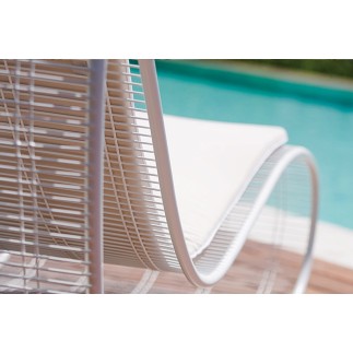 Sun lounger in steel Breeze - Karim Rashid - ISA Project