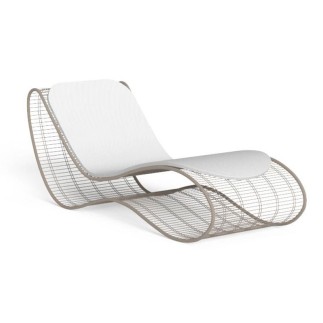 Sun lounger in steel Breeze - Karim Rashid - ISA Project