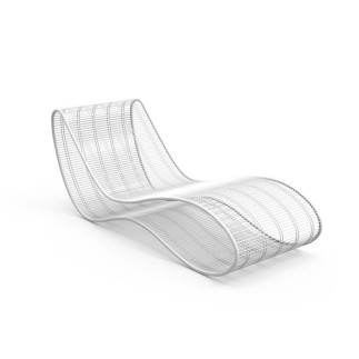 Sun lounger in steel Breeze - Karim Rashid - ISA Project