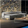 Modular outdoor sofa in steel and fabric - Casilda