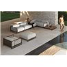 Modular outdoor sofa in steel and fabric - Casilda