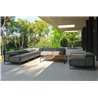 Modular outdoor sofa in steel and fabric - Casilda