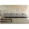 Modular outdoor sofa in steel and fabric - Casilda