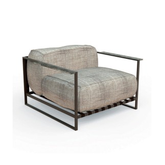 Outdoor Armchair in Steel and Fabric - Casilda | IsaProject