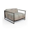 Outdoor armchair in steel and fabric - Casilda