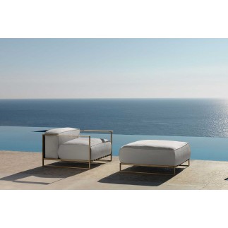 Outdoor Armchair in Steel and Fabric - Casilda | IsaProject