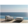 Outdoor armchair in steel and fabric - Casilda