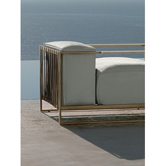 Outdoor Armchair in Steel and Fabric - Casilda | IsaProject