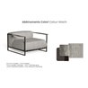 Outdoor armchair in steel and fabric - Casilda