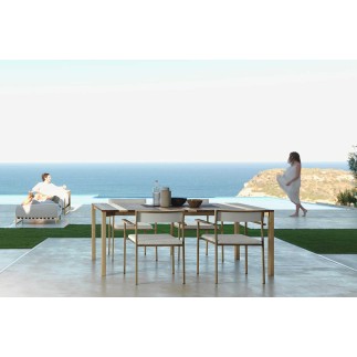 Stackable Outdoor Armchair with Armrests - Casilda | Talenti