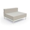 Modular outdoor sofa Cleo in aluminium and fabric