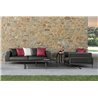 Outdoor Armchair in Aluminium and Fabric - Cleo