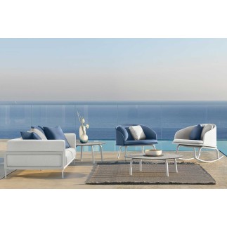 Outdoor Armchair in Aluminium and Fabric - Cleo | IsaProject