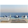 Outdoor Armchair in Aluminium and Fabric - Cleo