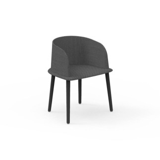 Outdoor Padded Chair in Aluminium and Fabric - Cleo | IsaProject