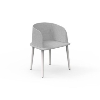 Outdoor Padded Chair in Aluminium and Fabric - Cleo | IsaProject