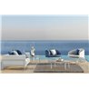 Outdoor rocking chair in aluminium and fabric - Cleo