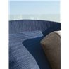 Outdoor lounge armchair in aluminium and fabric - Cleo