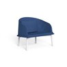 Outdoor lounge armchair in aluminium and fabric - Cleo