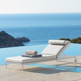 Stackable Sun lounger with Wheels - Cleo | IsaProject