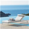 Stackable Sun lounger with Wheels - Cleo