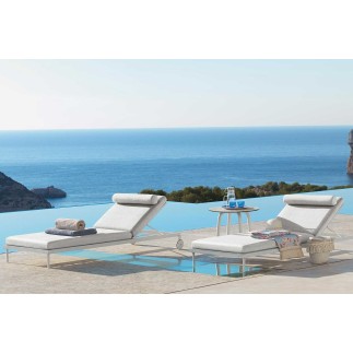 Stackable Sun lounger with Wheels - Cleo