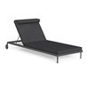 Stackable sun lounger in aluminium and fabric - Cleo