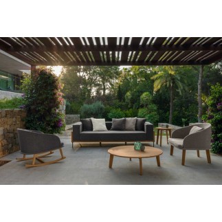 Outdoor Rocking Chair with Woodden Legs - Cleo Teak | IsaProject