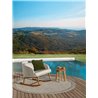 Outdoor Rocking Chair with Woodden Legs - Cleo Teak