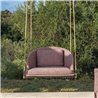 Hanging Swing in Wood and Fabric - Cleo Teak