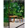 Outdoor Round Dining Table in Wood - Desert