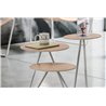 Coffe table with leather covered - Apelle Trio