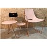 Coffe table with leather covered - Apelle Trio