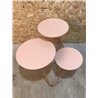 Coffe table with leather covered - Apelle Trio