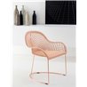 Leather chair with armrests - Guapa P