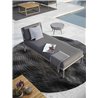 Outdoor chaise lounge in aluminium and rope - Flash