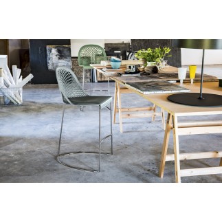 High Leather Stool - Guapa | Midj