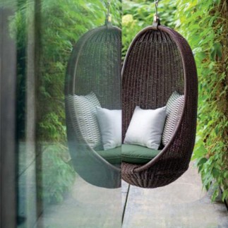 Suspended Armchair in Rattan for Outdoor - Nest | Atmosphera