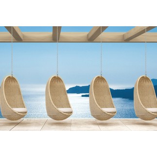 Suspended Armchair in Rattan for Outdoor - Nest | Atmosphera