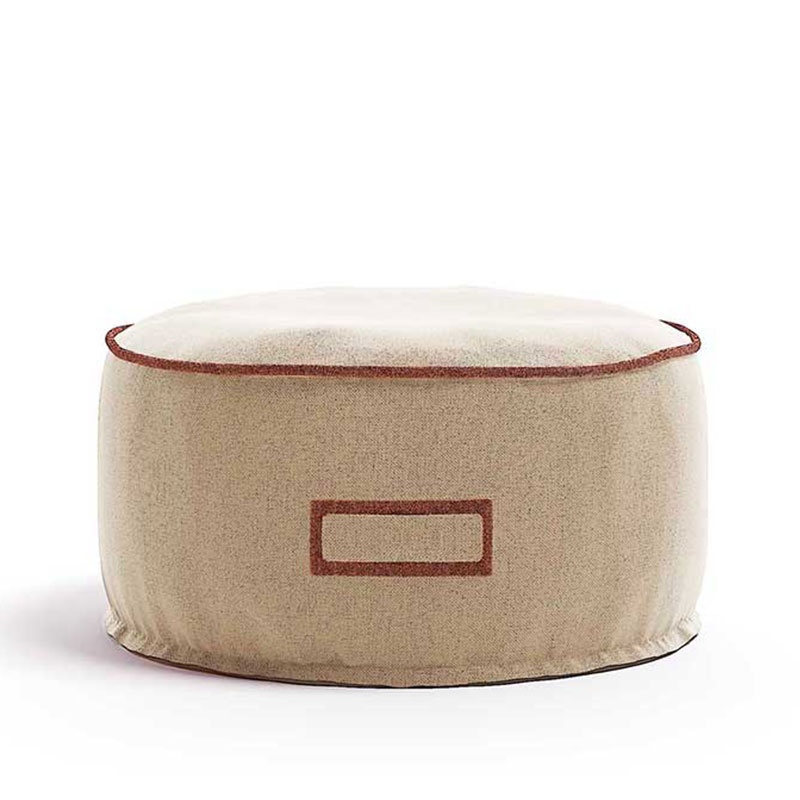 Padded Round Outdoor Pouf Ø60 - Soft | Atmosphera